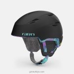 4P62R1144 Giro kadınlar envi küresel kask mat siyah krom nokta - Görsel 2