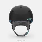 4P62R1144 Giro kadınlar envi küresel kask mat siyah krom nokta - Görsel 3