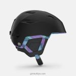 4P62R1144 Giro kadınlar envi küresel kask mat siyah krom nokta - Görsel 4
