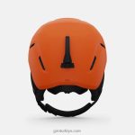 4P62R1399 Giro çocuklar mahmuz kask mat parlak turuncu - Görsel 5
