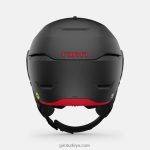 4P62R306 Giro erkekler yörünge küresel kask mat grafit/kırmızı - Görsel 5