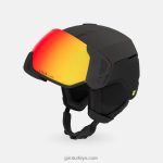 4P62R308 Giro erkekler yörünge küresel kask metalik kömür/siyah - Görsel 6