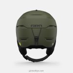 4P62R317 Giro erkekler tor küresel kask mat iz yeşil - Görsel 5
