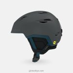 4P62R350 Giro erkekler ızgara küresel kask mat kömür tozu
