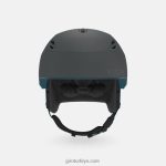 4P62R350 Giro erkekler ızgara küresel kask mat kömür tozu - Görsel 3