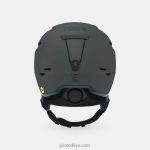 4P62R350 Giro erkekler ızgara küresel kask mat kömür tozu - Görsel 4