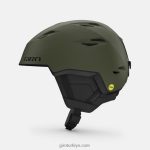 4P62R355 Giro erkekler ızgara küresel kask mat iz yeşil