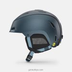 4P62R554 Giro kadınlar yıldız mips kask mat ano liman mavisi