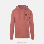 4P62R967 Giro üniseks logosu kapşonlu pembe macera ızgarası