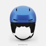 4P62R971 Giro çocuklar mahmuz mips kask mavi parçalanmış yeti - Görsel 3